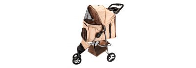 Coche transportador para mascota con malla