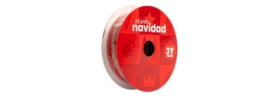 Cinta franja escarchada roja