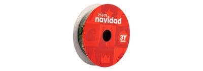 Cinta navideña escarchada