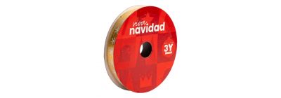 Cinta navideña estampado