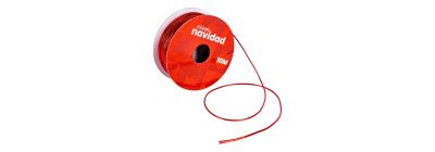 Cordón navideño rojo 10m