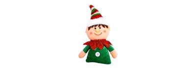 Peluche elfo niña navideño