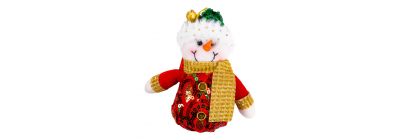 Peluche colgante muñeco nieve