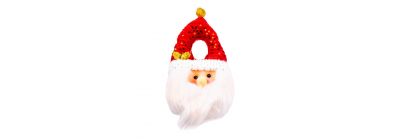 Figura colgante Santa afelpado