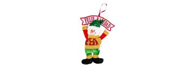 Peluche muñeco nieve navideño
