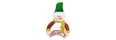 Figura colgante muñeco nieve