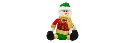 Peluche muñeco nieve navideño