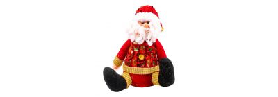 Peluche Santa lentejuela cascabel