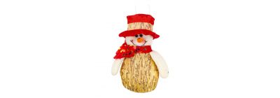 Figura colgante muñeco nieve