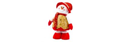 Peluche muñeco nieve plegable