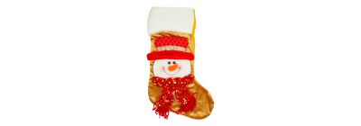 Bota muñeco nieve afelpada