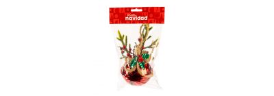 Cascabel colgante rojo frutos