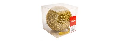 Esfera navideña dorada