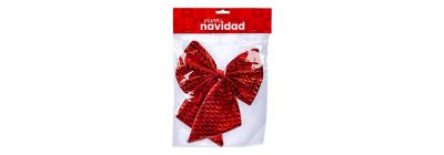 Lazo navideño rojo decorativo