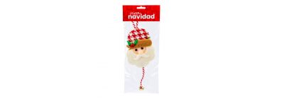Santa afelpado colgante