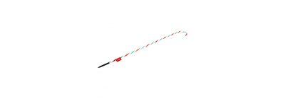 Estaca navideña bastón 120cm tricolor