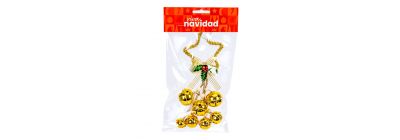 Figura colgante estrella navideño 25cm dorado