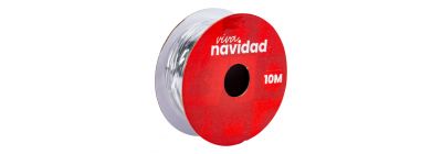 Alambre navideño plateado 10m