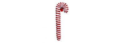 Bastón navideño con textura