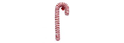 Bastón navideño con textura 52cm