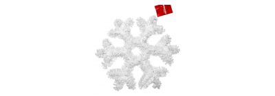 Figura copo nieve plástico