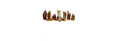 Nacimiento 12 piezas multicolor
