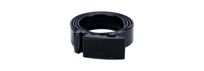 Faja para hombre hebilla metálica negro