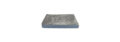 Cama para mascota afelpada gris