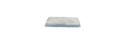 Cama para perro azul y gris