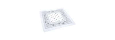 Pañuelo típico estampado blanco