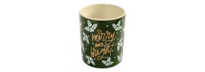 Taza navideña Merry and Bright