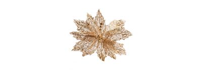 Flor navideña escarchada