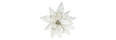 Flor navideña afelpada elegante