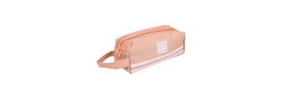 Cartuchera con zipper dos compartimientos surtido