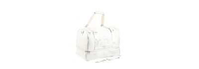 Bolso viaje con zipper y asas beige