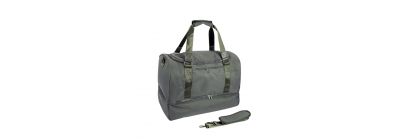 Bolso viaje con zipper y asas gris