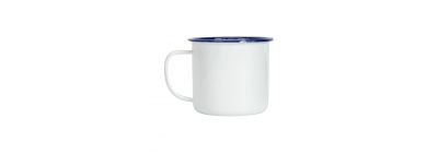 Jarra metalica 350ml blanco con azul