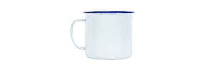 Jarra metálica 700ml blanco con azul