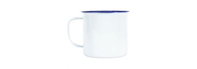Jarra metálica 1150ml blanco con azul