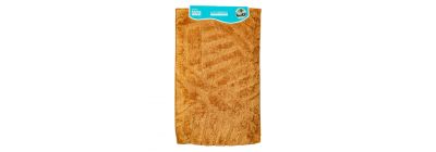 Alfombra afelpada marrón baño