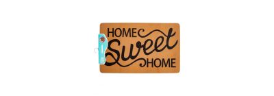 Alfombra home marrón 50x80 cm