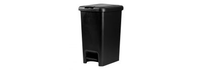 Basurero plástico 20L negro