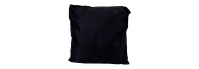 Almohadón negro con textura