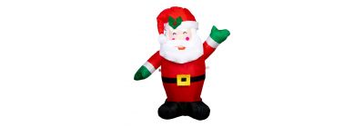 Inflable figura Santa multicolor