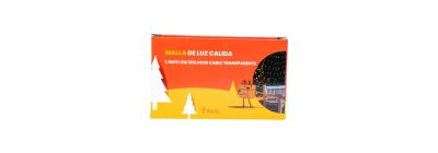 Extensión luz cálida malla