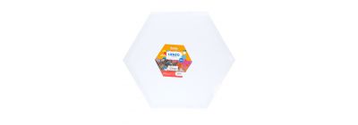 Lienzo hexagonal blanco 30cm