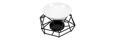 Quemador hexagonal negro blanco