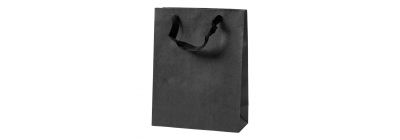 Bolsa de papel negra elegante