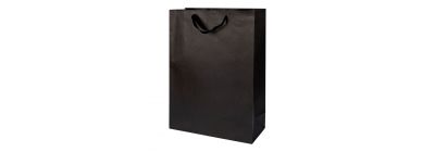 Bolsa de cartulina negra elegante