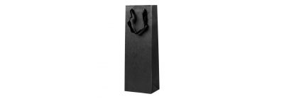 Bolsa de papel negra alargada